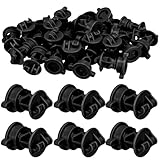 Frienda 25 Pcs Electric Fence Insulators Bulk Round Post Clips Electric Wire Insulators Wood Post Wire Holding for Garden Ranch Agriculture Farm Fence