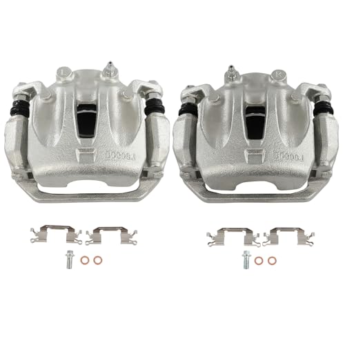 Image of SCITOO Front Brake Calipers With Bracket 19B2880 19B2881 Compatible For Nissan For Murano 2003-2007 2009-2011