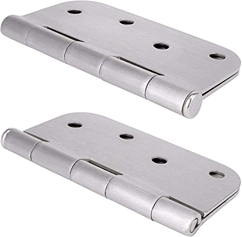 Pack Of 18 Residential Door Hinges - 4 Inch - Satin Nickel Finish - 5/8" Radius Corner By Stylever #TOP3