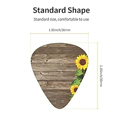 Médiators Guitare 12-Pack Tournesols Sur Planche De Bois Médiators Pour Guitare Électrique Guitare Acoustique Diverses… - Les Beatles, Paul McCartney, John Lennon, RIngo Starr, George Harrison Médiators Guitare 12-Pack Tournesols Sur Planche De Bois Médiators Pour Guitare Électrique Guitare Acoustique Diverses… – Image 3