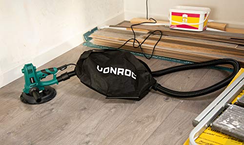 VONROC Excentrische Schuurmachine – 750W – Ø180MM – Plafond & Muur – Incl. slang & stofopvangzak - Afbeelding 8