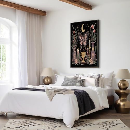 Tableau de décoration murale violet apaisez votre esprit dans la chambre