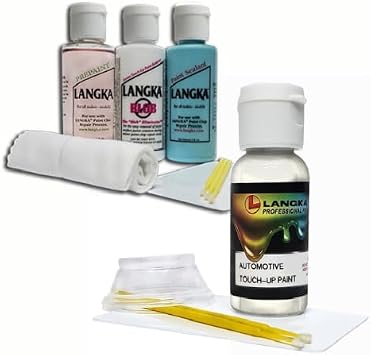 Langka Paint Chip Repair Kit and 1oz Touch-Up Paint Compatible with 2021, Porsche, Macan, C9A/0Q, Pure White