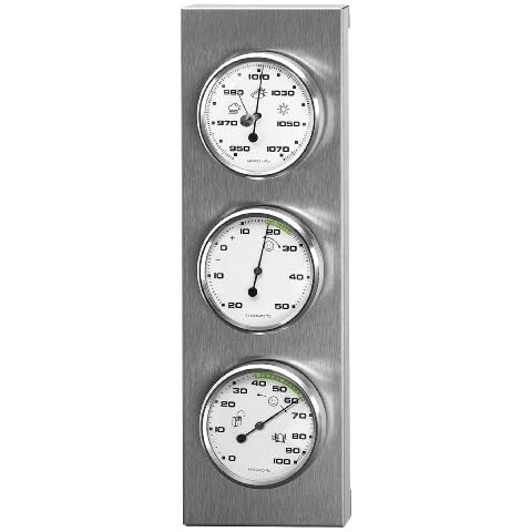 Sunartis 3-4013 THB197 Stainless Steel Weather Station Barometer Hygrometer and Thermometer Cover