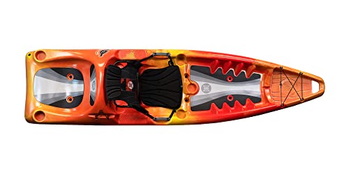 Image of Perception Hangtime 11 Kayak - Recreational Kayak with Reclining Seat - Rear Seat for Lounging - 11 ft