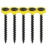 TIMCO Collated Drywall Timber Stud Plasterboard Screws - PH - Bugle - Coarse Thread - Black- Box of 1000