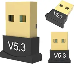 Adaptador USB Bluetooth 5.3 para PC, Conexão de Áudio, Compatível com Fones e Caixas de Som