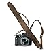PEGAI Personalized 100% Leather DSLR Camera Strap, Compatible with Canon Camera & Nikon | Handmade Camera Harness, Gifts for Photographers, Heavy Duty Leather Camera Sling | Steve (Chestnut)