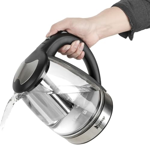 Tetera Eléctrica de Vidrio 1.8L con Infusor y Luz LED miniatura 4