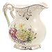 UPKOCH Ceramiczny dzbanek na mleko z kwiatowym wzorem, porcelana, pojemnik na mleko, elegancki dzbanek na mleko, dzbanek na sos, filiżanka, przybory kuchenne, różne kolory