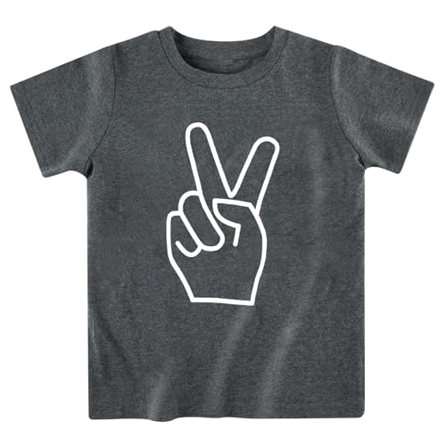 Image of Toddler Boys Girls 2nd Birthday Shirt Outfit for Kids Two Years Old Birthday Gift for Party Short Sleeve Tshirt