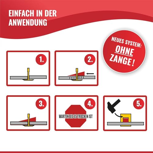 Nivilli KEILY Starter-Set - 300x Laschen + 100x Keile. Zangenloses Profi Nivelliersystem. Verlegehilfe Fliesen. DAS BESTE ZUM GÜNSTIGEN PREIS! 3mm Fugenbreite, Materialstärke 3-15mm