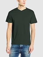 Stedman Apparel Herren Classic-T V-Ausschnitt/ST2300 Regular Fit Kurzarm T-Shirt, flaschengrün, L – Ansicht 3