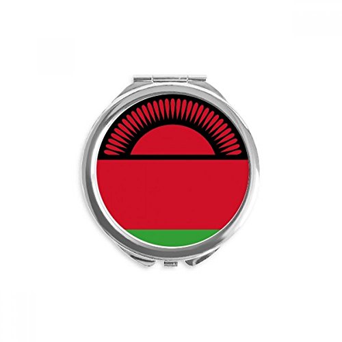 Miroir de maquillage afrique ronde emblème malawi de poche portable multicolore