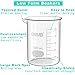 ONiLAB 17oz(500ml) Sturdy Glass Beaker, 3.3 Borosilicate Griffin Low Form with Printed Graduation, Pack of 6 13900249