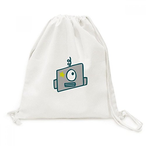 Sac shopping univers et alien toile de coton sac à dos à cordon voyage