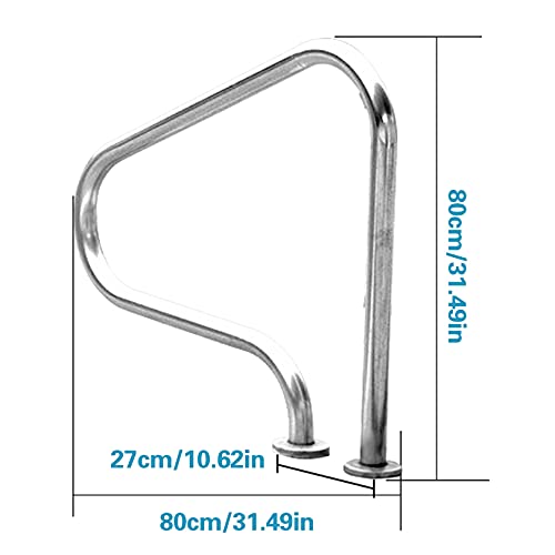 Main courante de piscine en acier inoxydable 304 au design épuré - 8