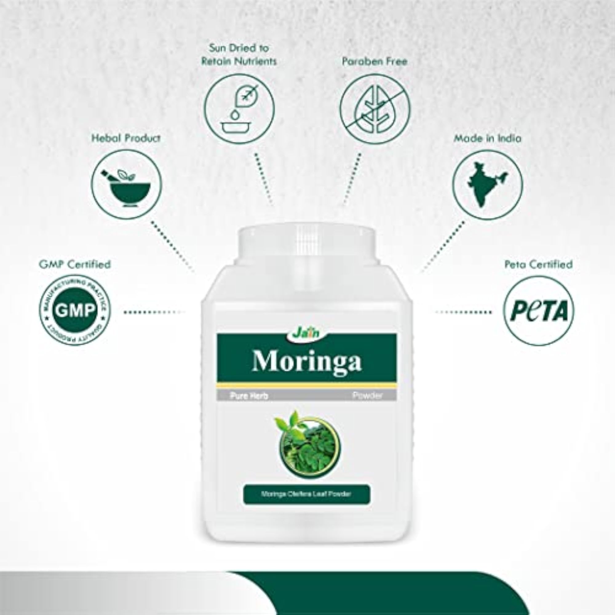 Moringa Oleifera Leaf Powder, 400g