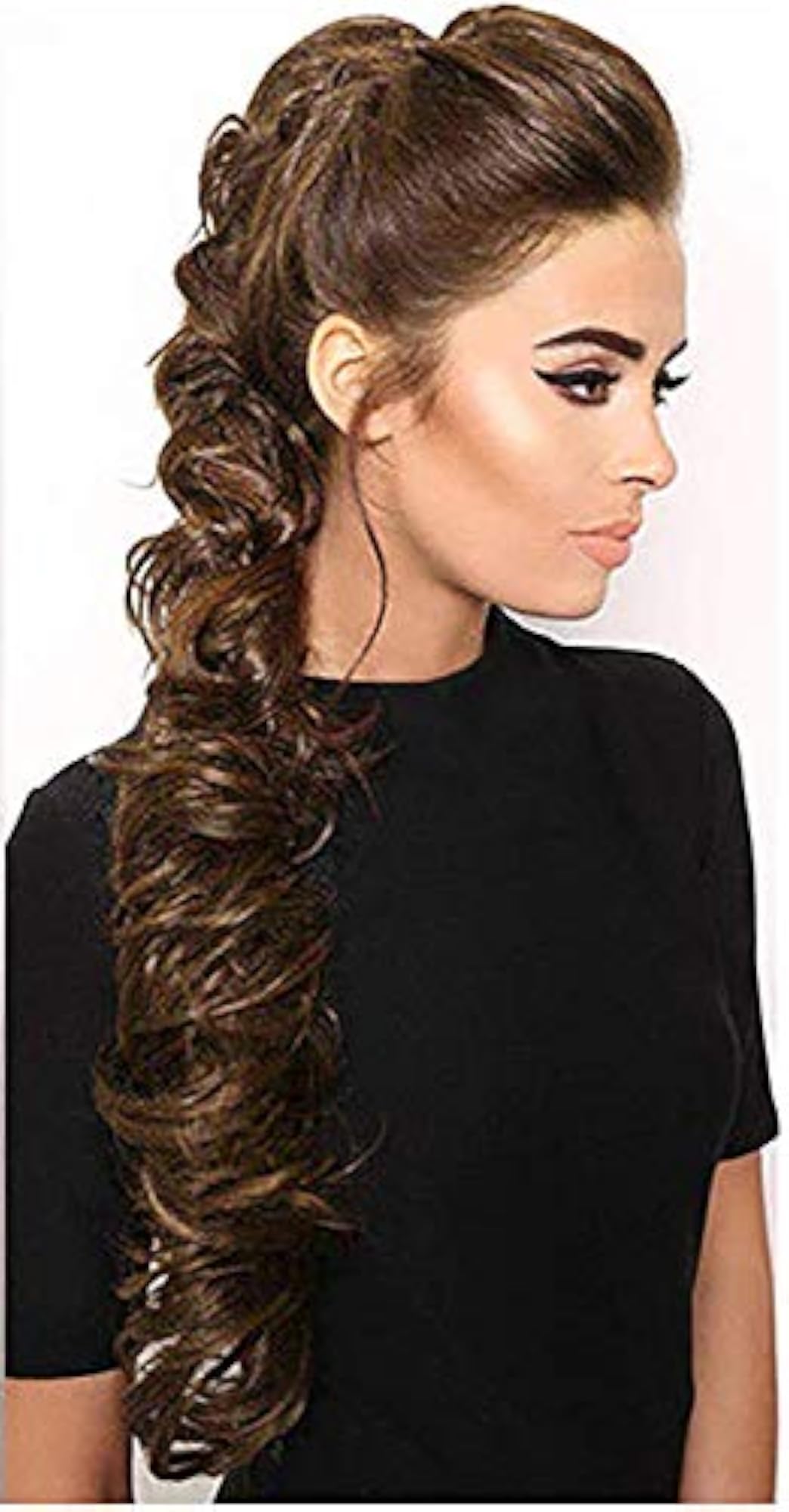 Curly Messy Hair Rope Frill Extension, Blonde with Black