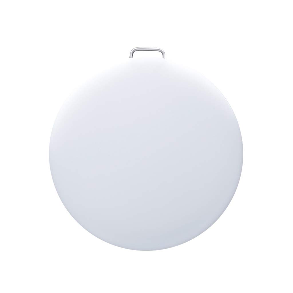 Tabla de Cortar Redonda de Doble Uso para Cocina, de plástico PP, respetuosa con el Medio Ambiente, diámetro 38 cm, Grosor 1,9 cm.