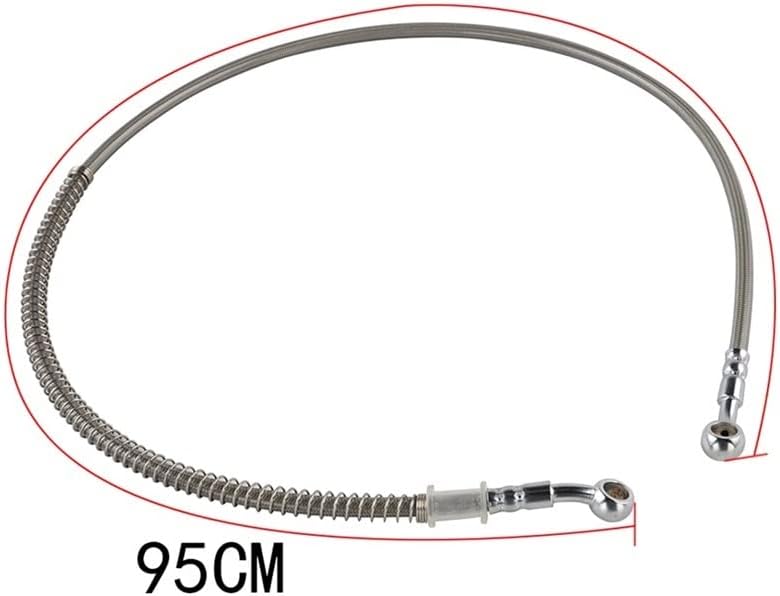 Universal Motorbike Stainless Steel Braided Pipeline Latiguillo Freno Moto 39cm-140cm Motorcycle Brake Oil Hose Brake Line Brake Cable