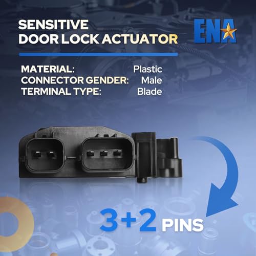 Image of ENA Front Right Passenger Side Door Latch Lock Actuator Compatible with Acura RSX 2002-2006, Honda Accord CR-V Odyssey Pilot 2003-2010 V6 2.4L 3.5L for 72115-S6A-J01 72115-S6A-J11 746-301