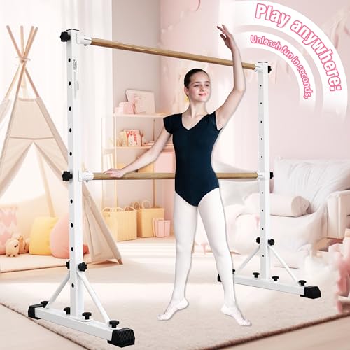 FC FUNCHEER Adjustable Ballet Barre,Portable Dance bar,Fitness Equipment for Dance & Balance Excercise,Super Sturdy for Balance Workout,Weight Limit 250 LBS - Thumbnail 6