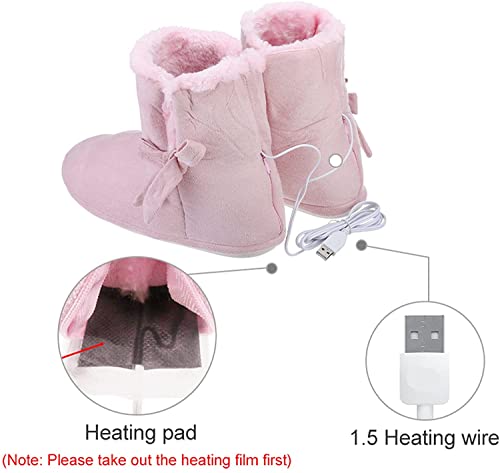 Pantuflas eléctricas USB térmicas cómodas y antideslizantes miniatura 4