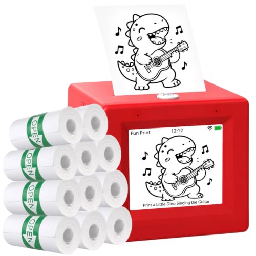 AI Voice Sticker 3D Printer for Kids,Mini Sticker Box Printer Maker Machine