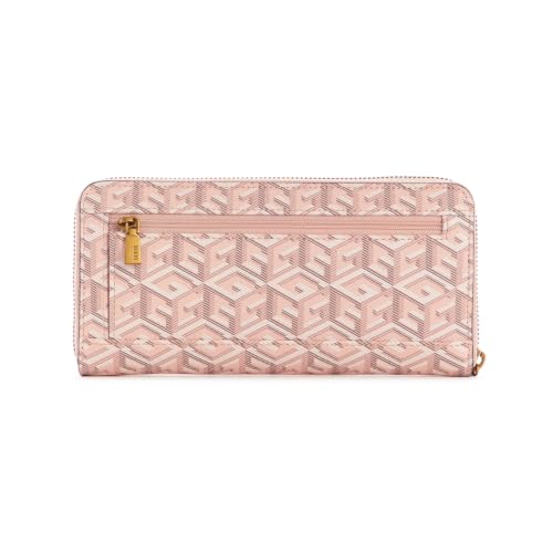 Image of Guess Women Monogram Rose Laurel Zip Around Wallet