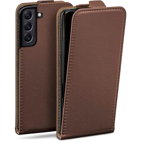 Étui cuir Samsung S22 Plus moex finition haut de gamme marron