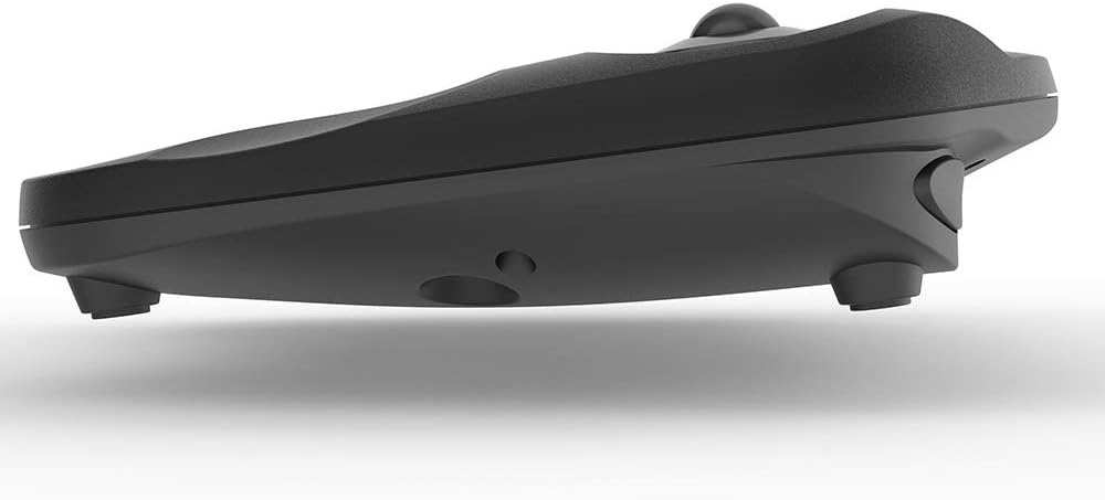 Wireless Keyboard with Trackball Mouse, 2.4G Handheld Multimedia Keyboard Built in Trackball, Scroll Wheel & Hotkeys for HTPC, TV Box, Laptop, Desktop, Compatible with Windows, Mac, Android (Black)