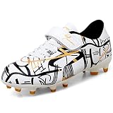 DIQUEQI Fußballschuhe Kinder FG Fussballschuhe Jungen Mädchen Jugend Soccer Trainingsschuhe für Normalen Rasen
