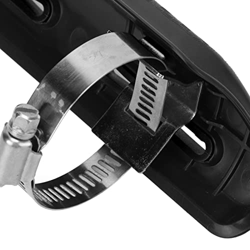 Protecteur de Chaleur D'échappement, Couvercle D'isolation de Bouclier Thermique de Tuyau D'échappement pour Motos 4 Temps ATVs UTVs Véhicules Tout-terrain(le noir) – vue 9
