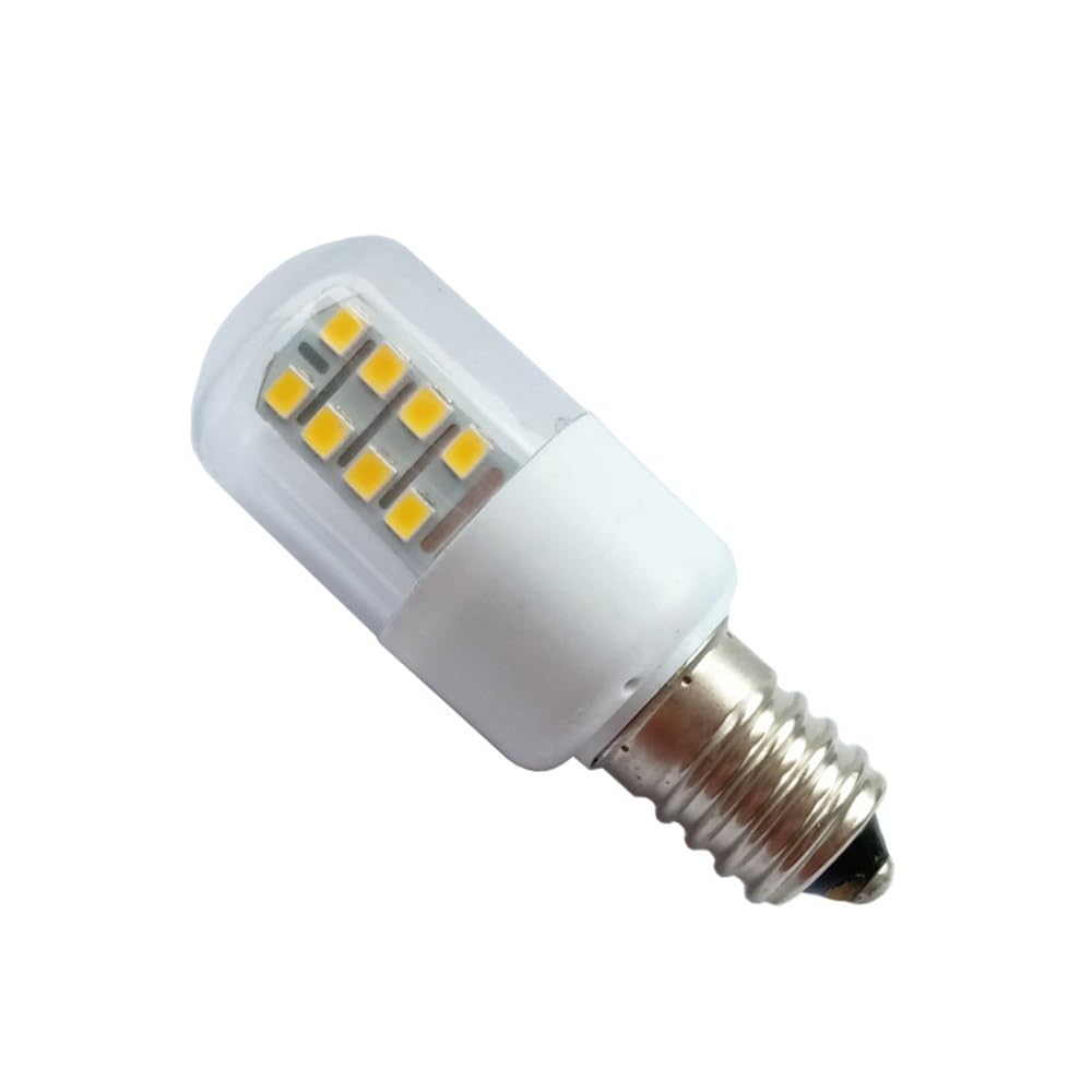 HHF Iluminación del hogar, Paquete de 50 bombillas LED de doble cara, CA 220 V, T22, E12/E14, 1,5 W, for frigorífico, microondas y horno(2700K warm white,220V E14)