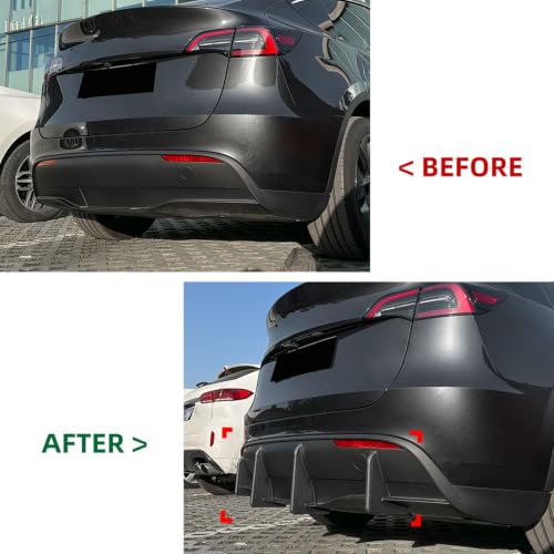 Diffuseurs de pare-chocs arrière Tesla Model Y pour masquer et protéger des rayures