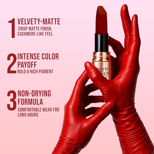Image of Lightweight Liquid Lipstick - Highly Pigmented, Non-Drying Formula for Bold & Beautiful Lips 3.8g (RED WINE)
