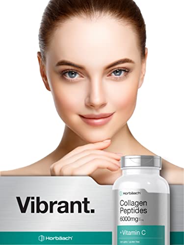 Horbäach CL2118 Collagen Peptides 6000Mg | 300 Caplet Pills | With Vitamin C | Hydrolyzed Collagen Supplement | Non-Gmo, Gluten Free thumb #6