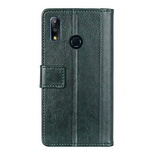 Capa de couro para Asus ZB631KL, YINCANG vintage rebites de metal couro capa flip magnética com comp