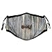 Produktbild VAMIX Country Old Wooden Garagentor American Style Dekoration Vintage rustikales Thema Staubwaschbarer wiederverwendbarer Filter und wiederverwendbarer Mund Warmes winddichtes Baumwollgesicht