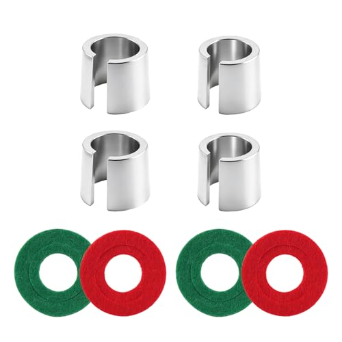 4PCS Battery Terminal Shim Set,Positive & Negative Battery Post Shims Kit with 4 Washers for Loose Terminal Connection Repair,Universal Batteries Shims Fit for Car Truck Boat