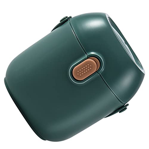 SAFIGLE シー携帯用ミルクパウダーケース ダブルシール防漏ベビーフードコンテナ 大容量多機能離乳食保存ボックス スプーン付きアウトドア用収納容器