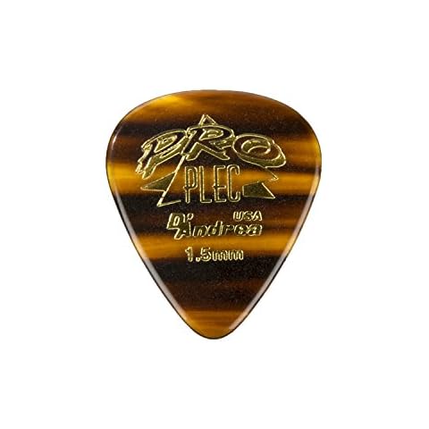 D'Andrea PPRO-351 Pro Plec 351 Standard Guitar Pick, 12-Piece, Shell, 1.5mm Cover
