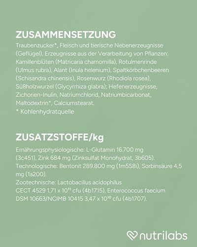 NutriLabs ESTIFOR Kautabletten für Hunde 10 Stück - Mit Bentonit, Kamille & Natriumkarbonat - Unterstützt Verdauung & Darmflora - bei akutem Durchfall - Nahrungsergänzung für Hunde.