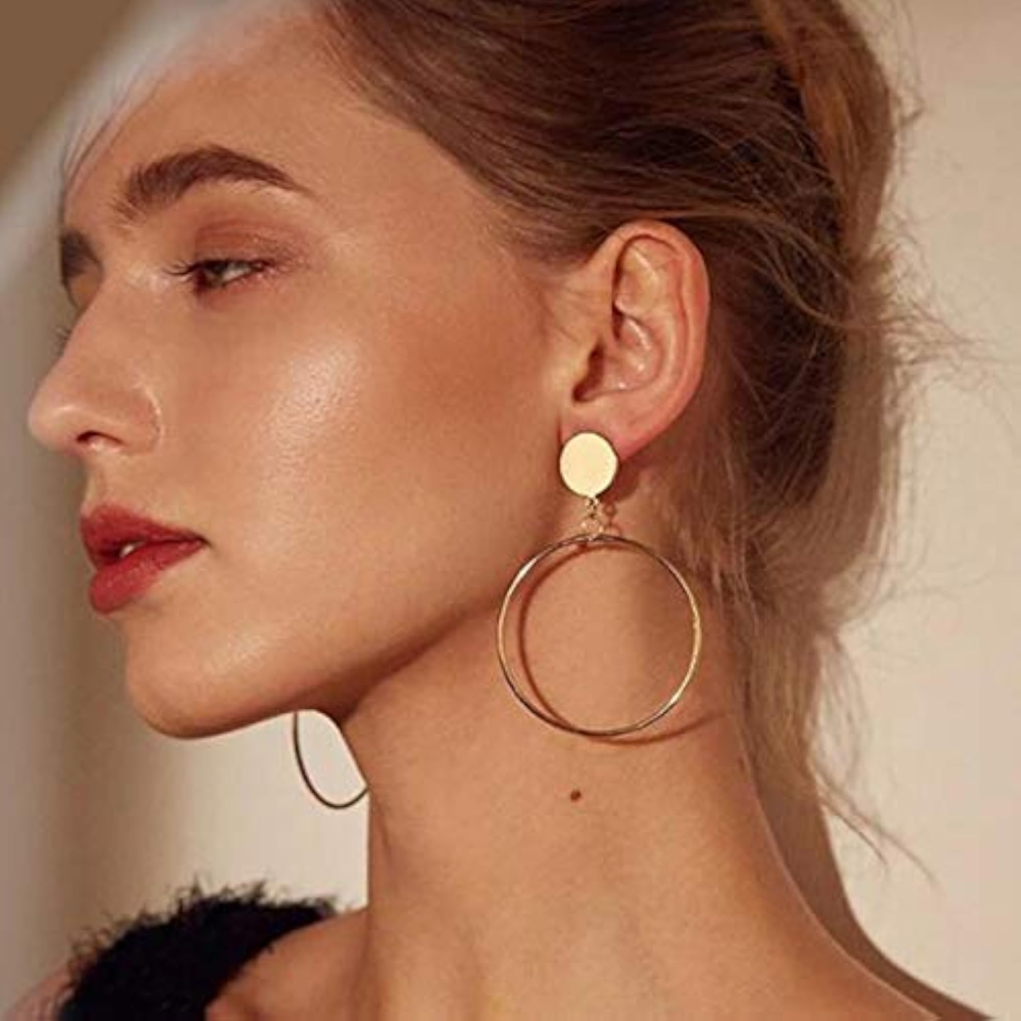 Round Plated Hoop Earrings - CT-ERGG-45063