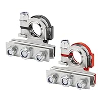 Parthan 2 Stück Batterieklemmen, Polklemmen, Batterieanschluss, Autobatterie-Anschluss, Robuste Materialien, Sicherer Halt, Einfache Montage, Vielseitige Verwendung