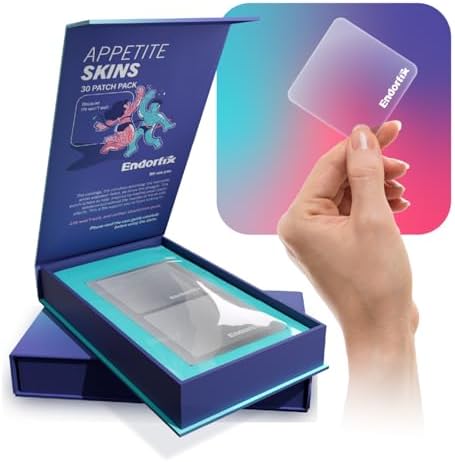 Appetite Support Skins – 30 Daily Transdermal Patches – with Gree...