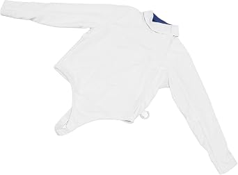 Fencing Jacket with Adjustable Neckline, Thickened Fabric, CE350N for Training and Competition, Sweat Absorbing Breathable Material Inside (46)