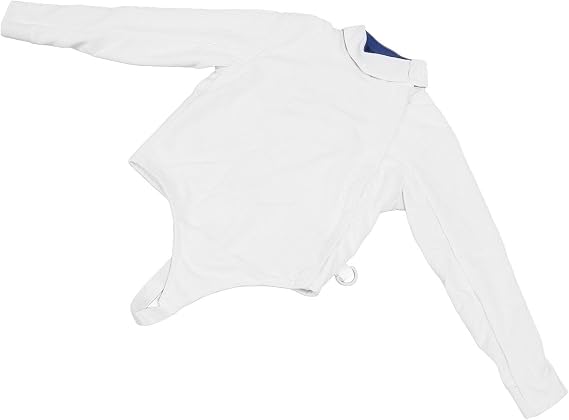 Fencing Jacket with Adjustable Neckline, Thickened Fabric, CE350N for Training and Competition, Sweat Absorbing Breathable Material Inside (46)
