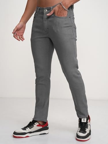 Image of Highlander Mens Tapered Fit Denim Jeans for Man| Regular Length|Mid-Rise|Stretchable Fabric for Comfort fit| Jeans for Man | Men Jeans